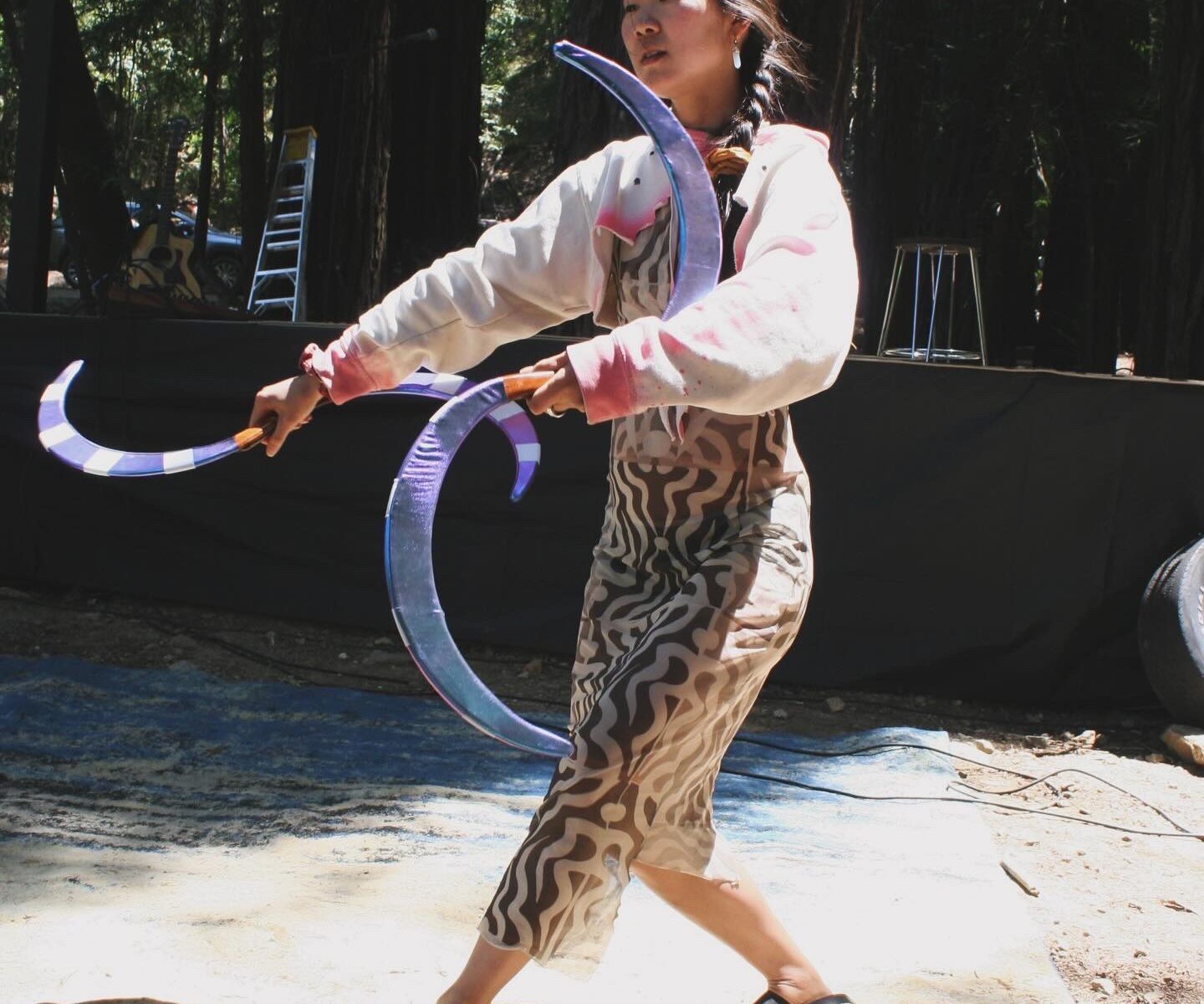 Connie performing with buugeng